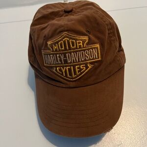 Harley-Davidson Brown and Gold Cap